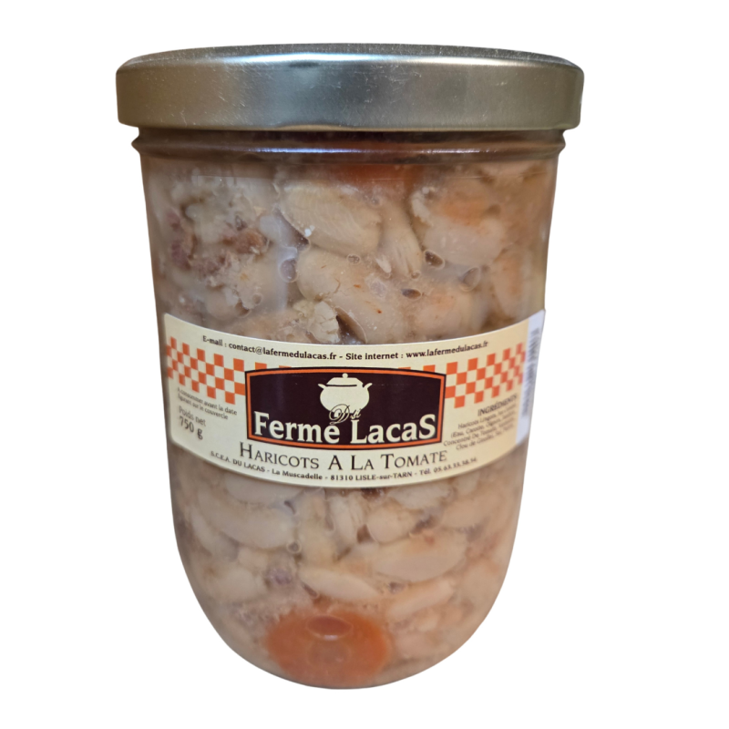Haricots à la tomate 750 g - Recette traditionnelle en bocal