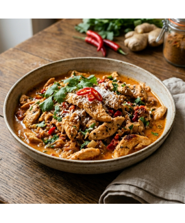 Émincé de poulet mariné à la brasilia