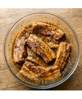 Poitrine de porc marinée façon Tex Mex