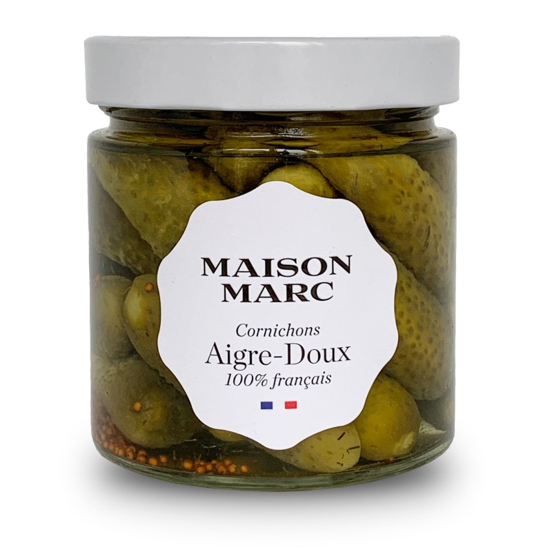 Cornichons aigre-doux français Maison Marc