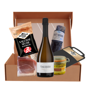 Coffret Festif - Charcuterie fine, Foie Gras & Vin Effervescent
