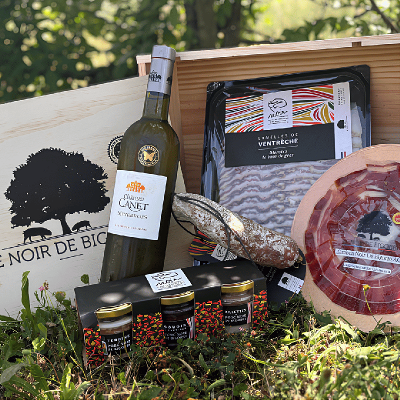 Coffret gourmand porc noir de Bigorre - jemangefrancais.com