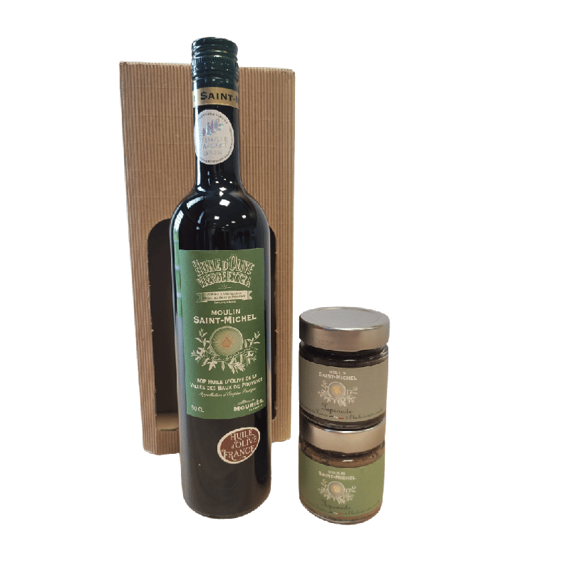 Panier garni et gourmand autour de l'olive provençale - produits