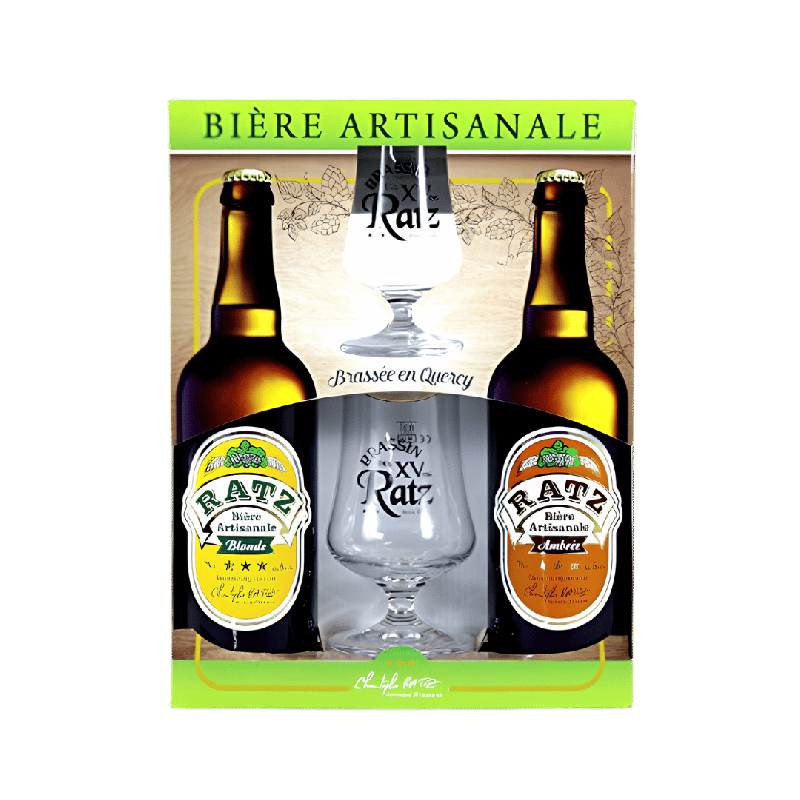 Bières artisanales en Coffret Cadeau - Brasserie Ratz