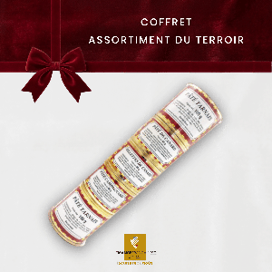 Assortiment de pâtés du terroir en tube - avec foie gras - Noël