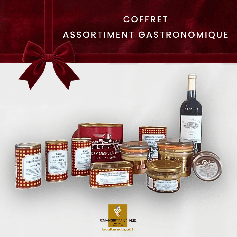 Coffret gastronomique de luxe avec foie gras de canard entier - Noël