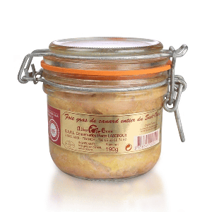 Foie Gras de canard entier du Sud-Ouest conserve de 190 g