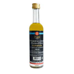 Préparation à base d'huile d'olive aromatisée (Arôme truffe noire)