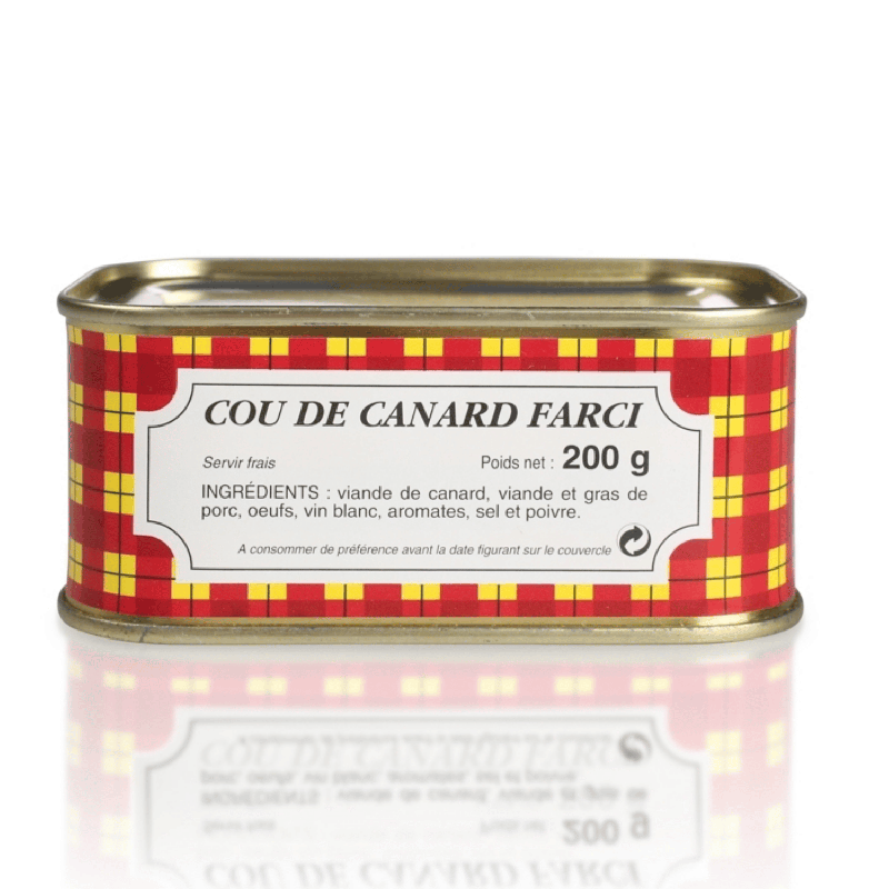 Cou de Canard Farci en conserve - Alby Foie Gras