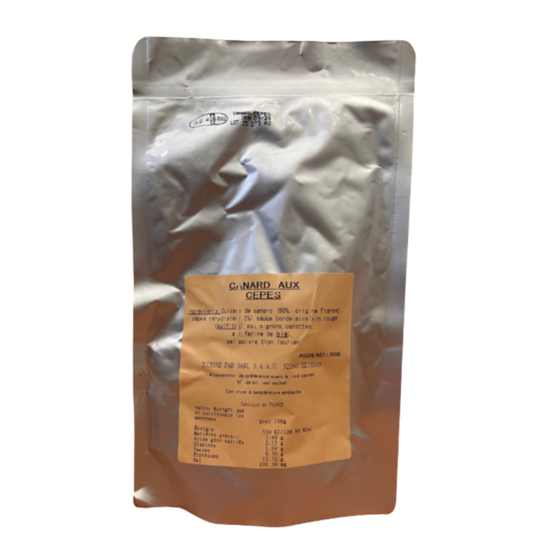 Canard aux cèpes - Sachet de 350 g