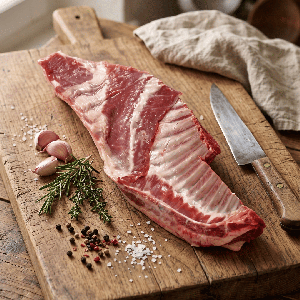 Poitrine d'Agneau en Tranche - Mise en scène