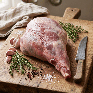 Gigot d'Agneau Entier - mise en scène