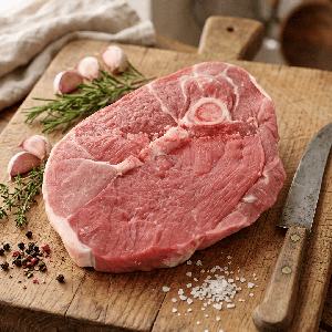Tranche de Gigot d'Agneau à l'unité - mise en scène