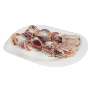 Gésiers de canard crus - mise en scène