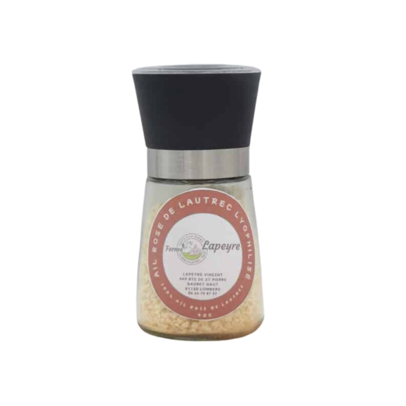 Ail rose de Lautrec lyophilisé - pot de 40g