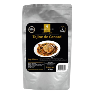 Tajine de Canard plat cuisiné pour 2 personnes - mise en scène