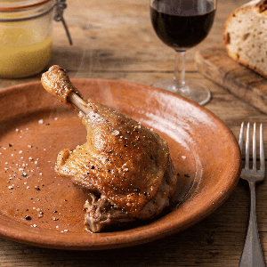 Confit de canard du Sud-Ouest - mise en scène