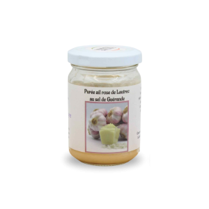Purée ail rose de Lautrec au sel de Guérande