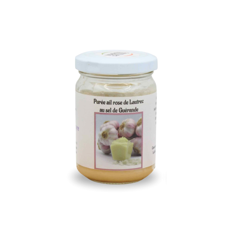 Purée ail rose de Lautrec au sel de Guérande