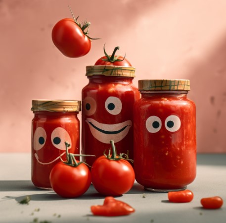 Recette de cuisine : Soupe à la tomate avec les légumes du potager et  stérilisation dans des bocaux 