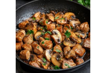 Recette du sauté de porc aux champignons
